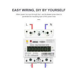 (100A) 1-Phase Energy kWh Meter 10(100)A (reading kWh meter only)